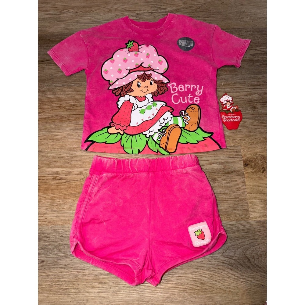 Girl outfit set strawberry shortcake 12 months